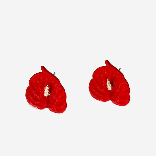 Anthurium earrings