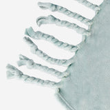 Blue throw blanket with fringes Home Flying Tiger Copenhagen 