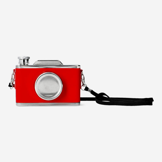 Bedrová fľaša v tvare fotoaparátu - 300 ml
