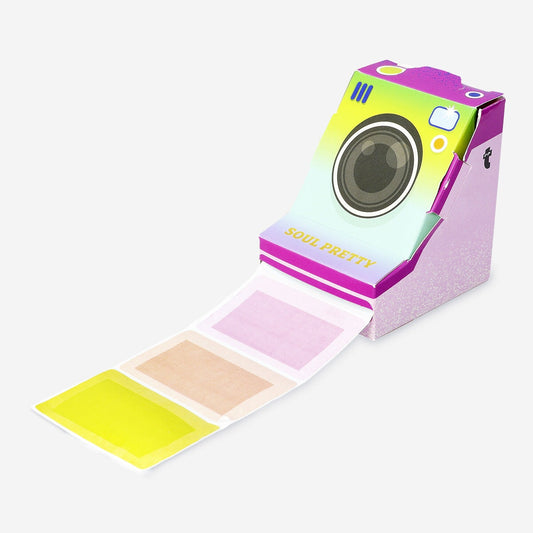 Samolepiace poznámky v tvare fotoaparátu