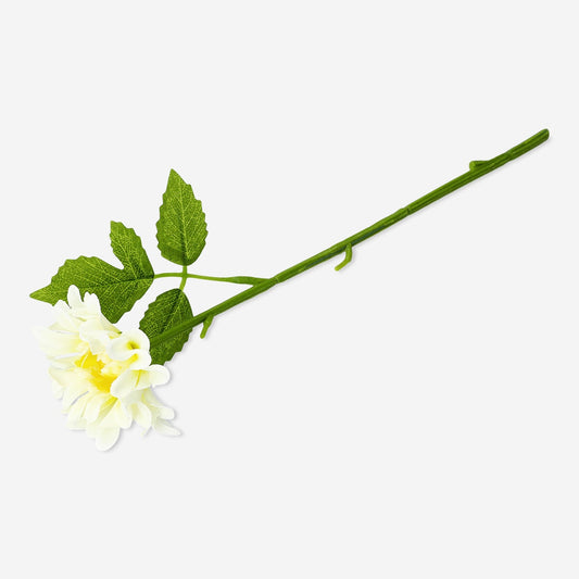 Flor blanca decorativa