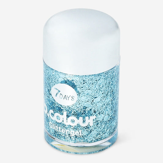Face & body mini glitter gel by 7DAYS B.COLOUR  - 02 Snowy elf