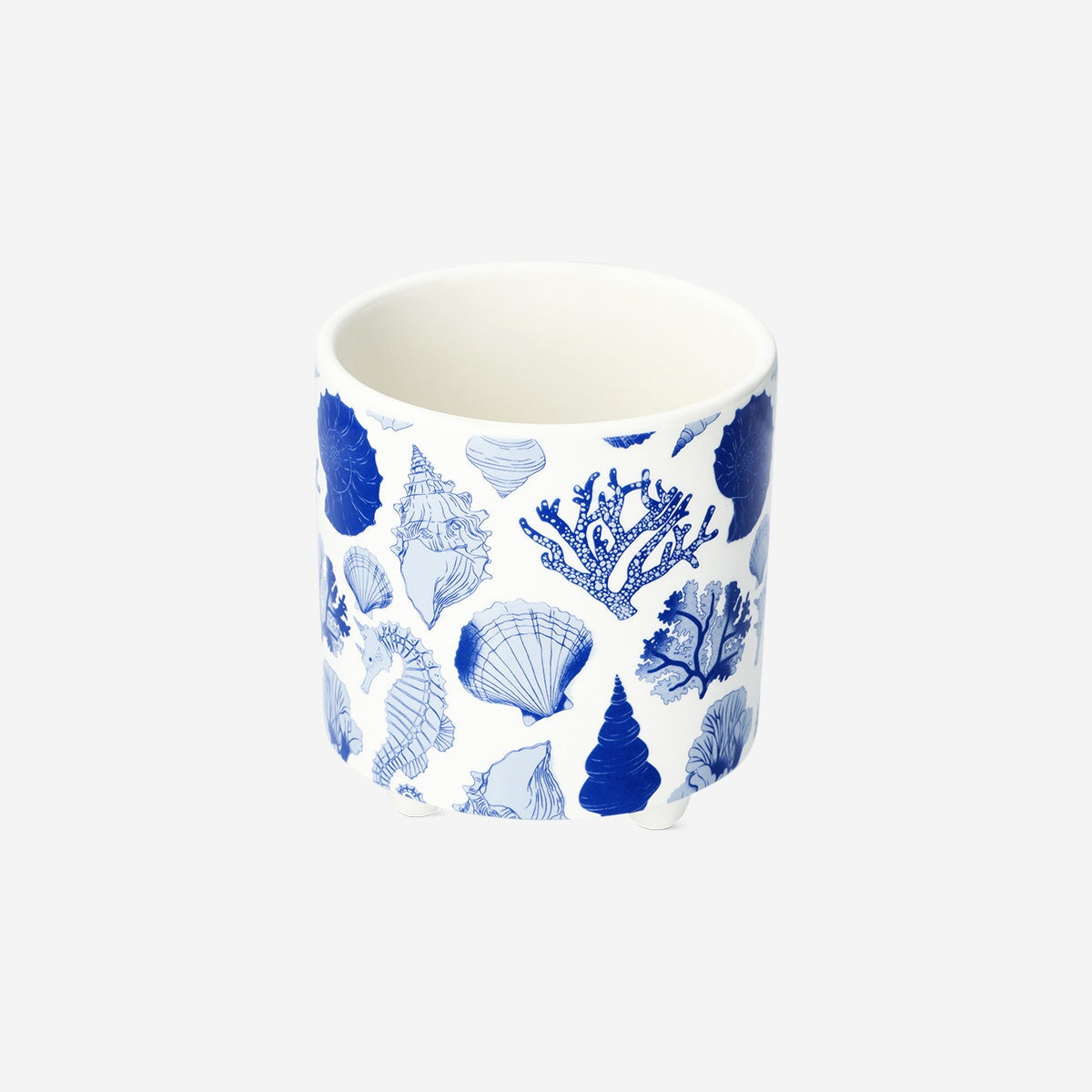 Flowerpot with shell print - 11 cm Home Flying Tiger Copenhagen 