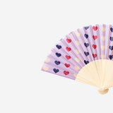 Foldable fan with hearts Textile Flying Tiger Copenhagen 