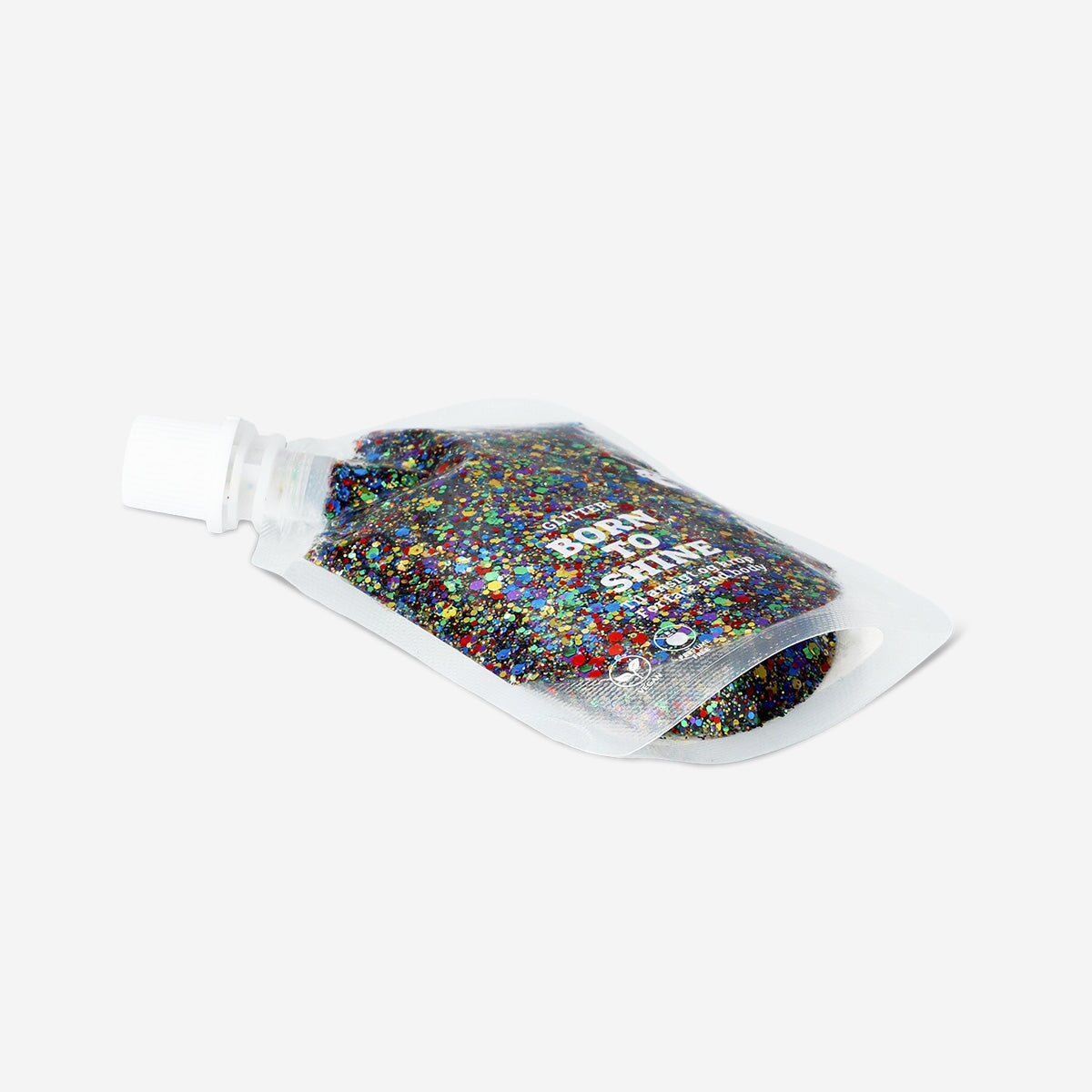 Multi coloured glitter for hair and body - 50 ml Personal care Flying Tiger Copenhagen 