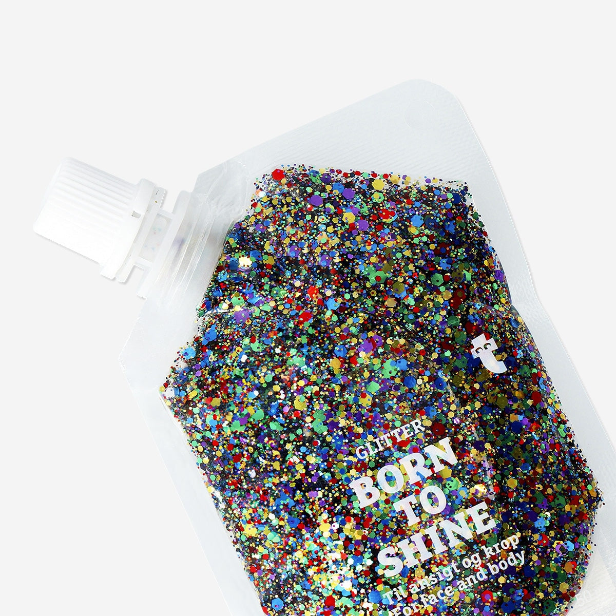 Multi coloured glitter for hair and body - 50 ml Personal care Flying Tiger Copenhagen 