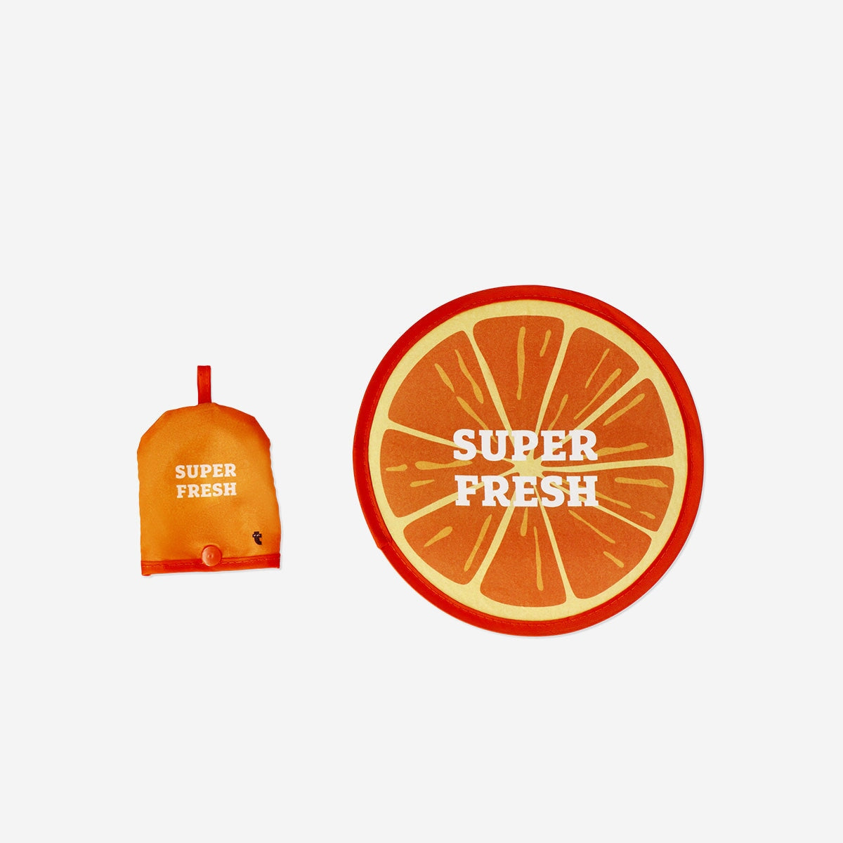 Orange round foldable fan Textile Flying Tiger Copenhagen 