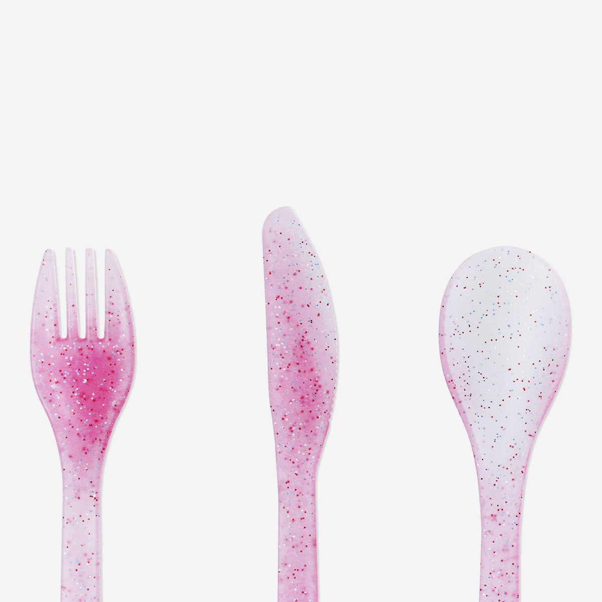 Pink plastic cutlery set - 6 pcs Party Flying Tiger Copenhagen 