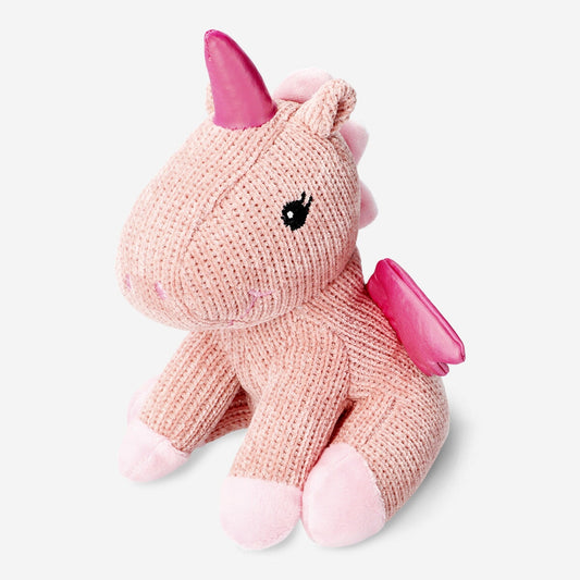 Plush pink unicorn