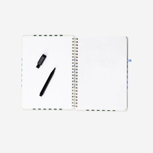Reusable notebook with erasable marker - A5
