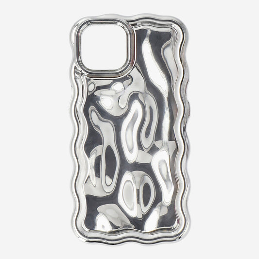 Silver phone cover - Fits IPhone 12