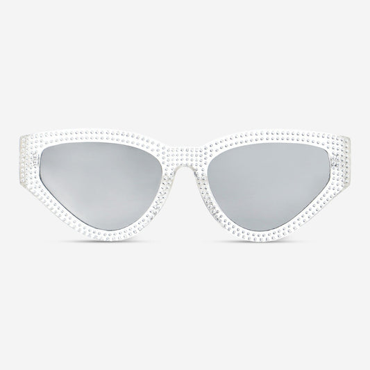 Lunettes de soleil argentées