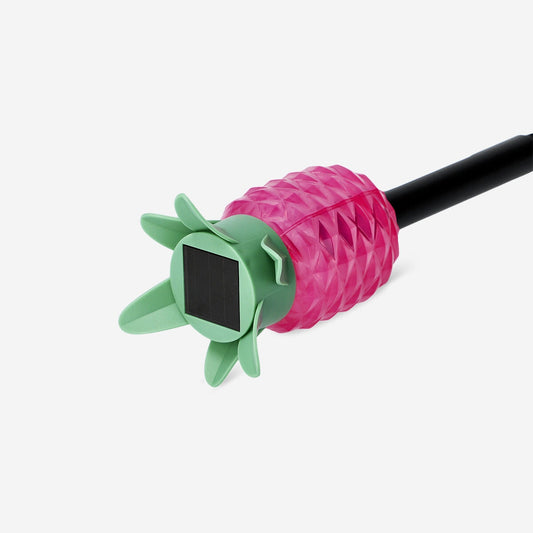 Solarlamp met roze ananas topper
