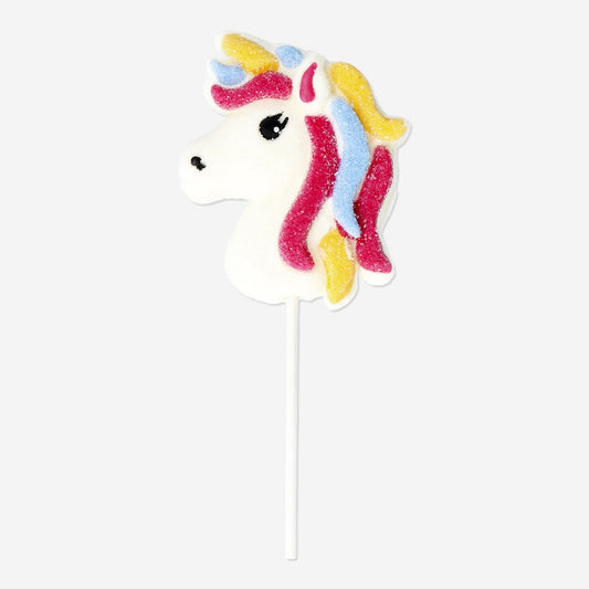 Eenhoornmarshmallow op een stokje - Vanillesmaak