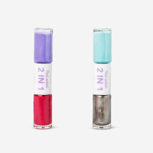 Water-based peel-off nail polish - 2 pcs
