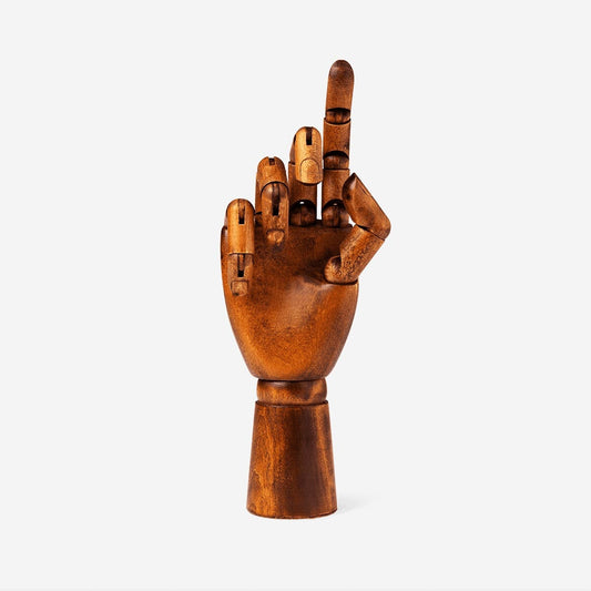 Houten handpop