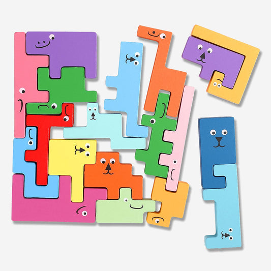 Puzzle en bois - 19 pcs