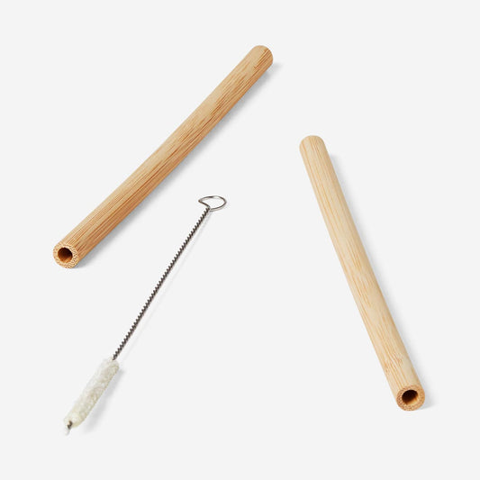 Bamboo straws - 8 pcs